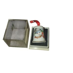 Collectible Bone China Thimble Christmas Ornament